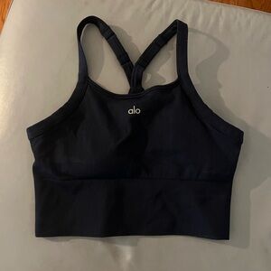 Alo yoga seamless ribbed favorite bra tank size L